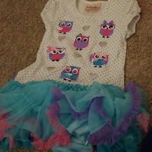 Owl colorful dress